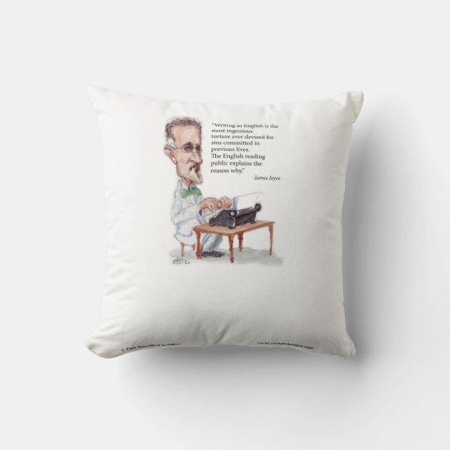 Coussin Kerr/Londres James Joyce & l'anglais sont une tort (Recto)