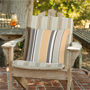 Coussin Khaki Brown foncé Beige Blanc Tons Tons Taches