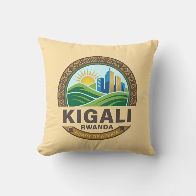 Coussin Kigali Rwanda Afrique (Recto)