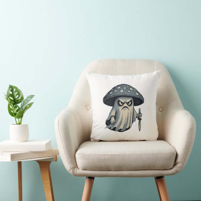 Coussin Killer 'Shroom – Spooky Ghost with Knife (Chaise)