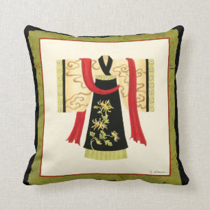 Coussin Kimono japonais traditionnel avec imprimé floral