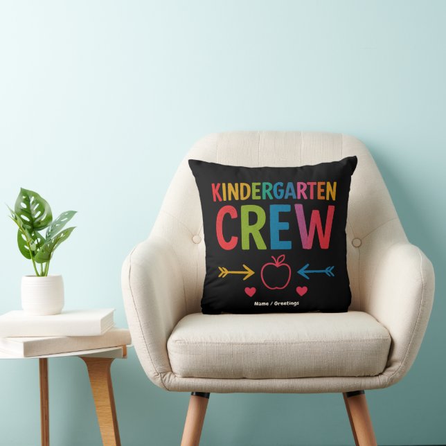 Coussin Kinder Crew Funny Kindergarten Fun Retour À L'Écol (Chaise)