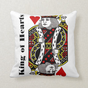 Coussin King of Hearts Design Jeu d'oreiller