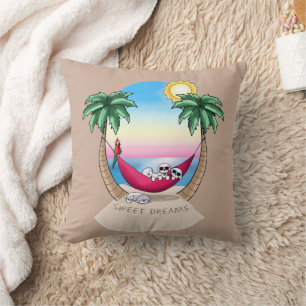 Coussin KiniArt Bichon Sweet Dreams Beach