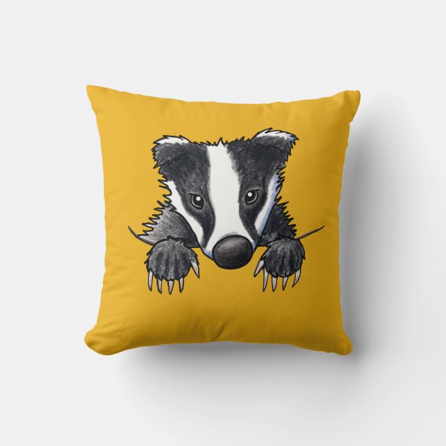 Coussin KiniArt Blaireau Mignon (Recto)