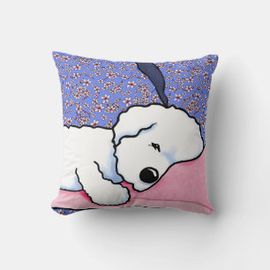 Coussin KiniArt Chien Fatigué Bichon