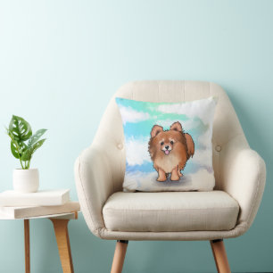 Coussin KiniArt Pomeranian Huggable
