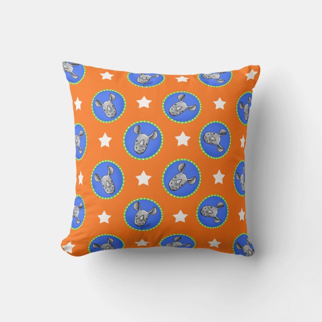 Coussin KiniArt Rhino Stars (Recto)