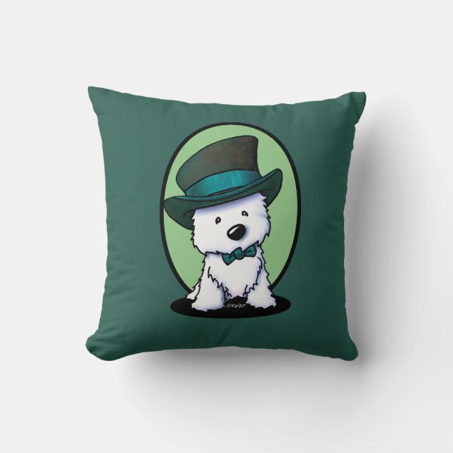 Coussin KiniArt Saint Patrick’s Westie (Recto)