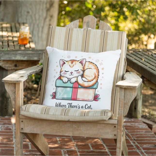 Coussin Kiton endormi cosy - Décoration d'intérieur d'hive (Chaise)