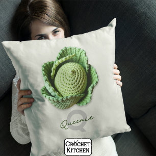 Coussin Kitschy Modern Granny Garden Crochet Nom du chou