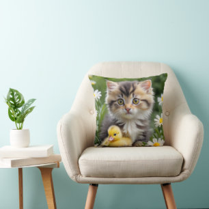 Coussin Kitten et cankling dans les marais