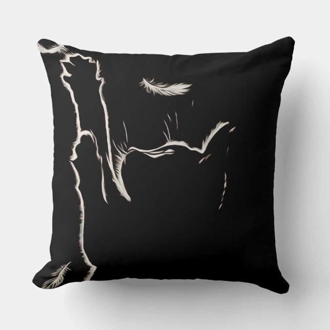Coussin Kitten peint avec lumière (Recto)