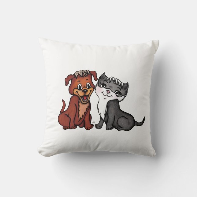 Coussin Kitty et Puppy (Recto)