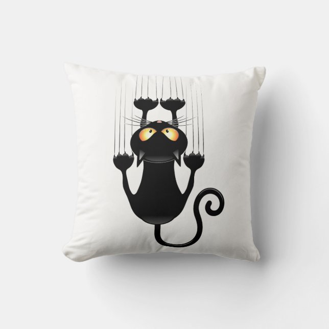 Coussin Kitty noir (Recto)