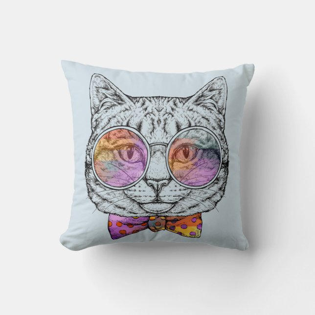 Coussin Kitty sage KAT (Recto)