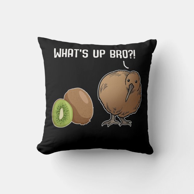 Coussin Kiwi Bird Fruit Animal Joke Kiwi (Recto)