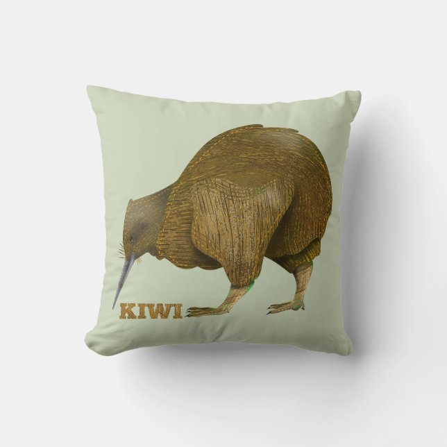 Coussin Kiwi N.Z. Bird (Recto)
