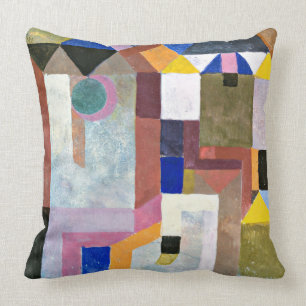 Coussin Klee - Architecture colorée