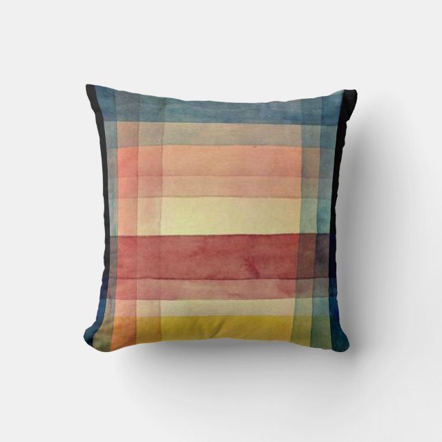 Coussin Klee - Architecture de la plaine (Recto)