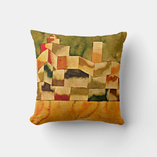 Coussin Klee - Architecture orientale (Recto)