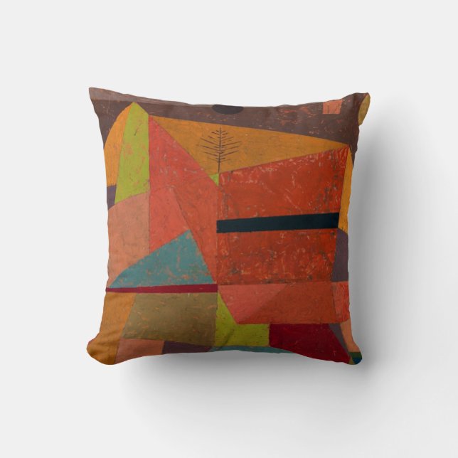 Coussin Klee - Joyful Mountain Landcape (Recto)