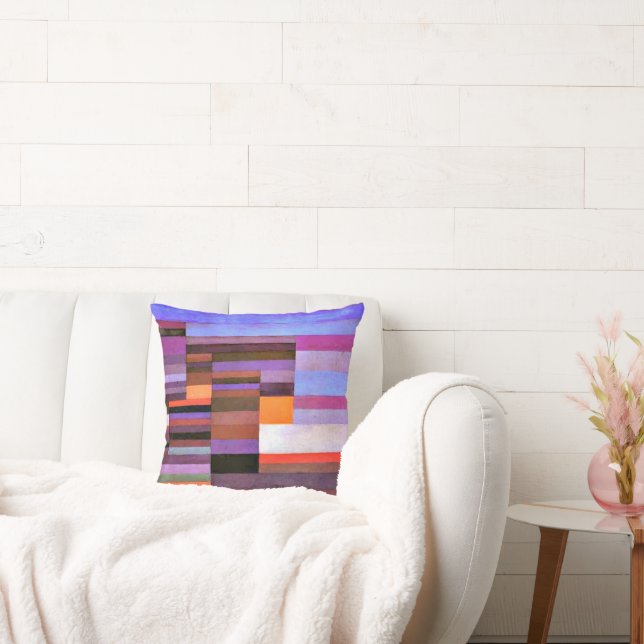 Coussin Klee - Le feu en soirée (Canapé)