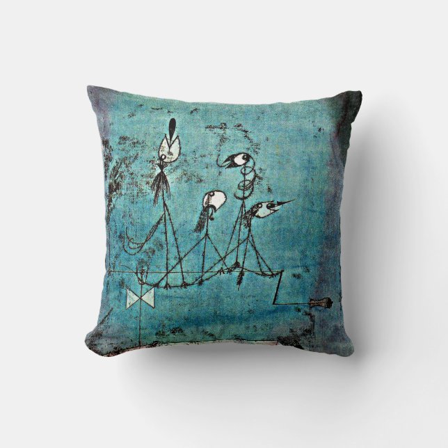 Coussin Klee - Machine Twitter (Recto)