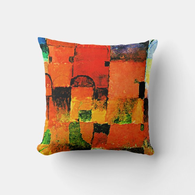 Coussin Klee - Red and White Domes 2021 large (Recto)