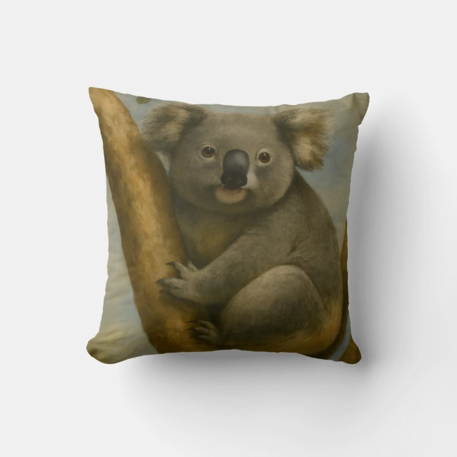 Coussin Koala à la lumière calme (Recto)