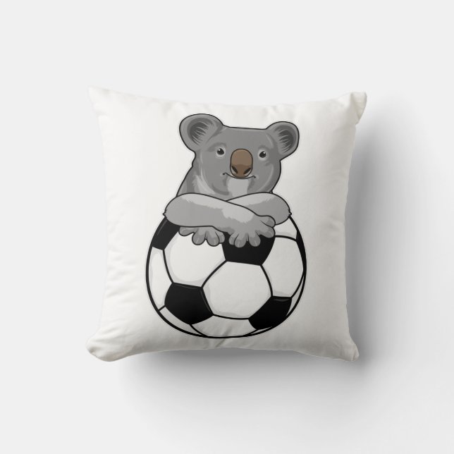 Coussin Koala au Soccer Sports (Recto)
