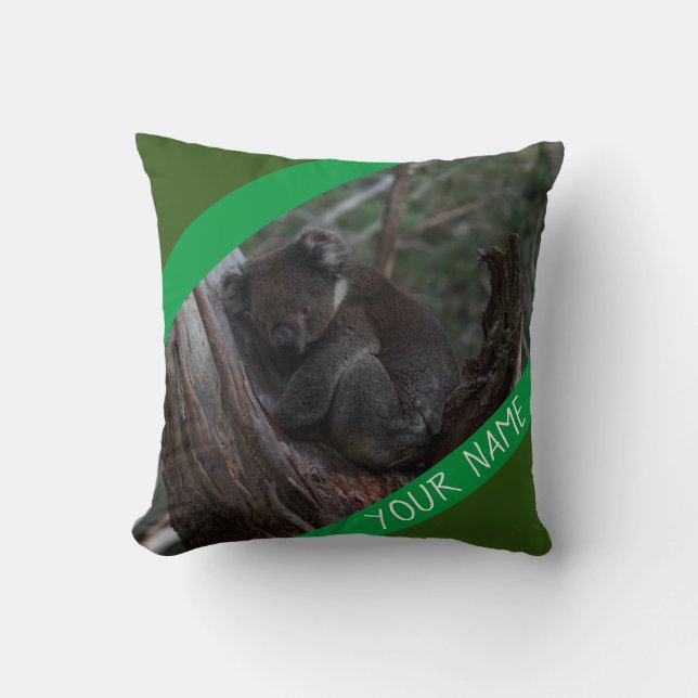 Coussin Koala dormant dans un arbre Australie (Recto)