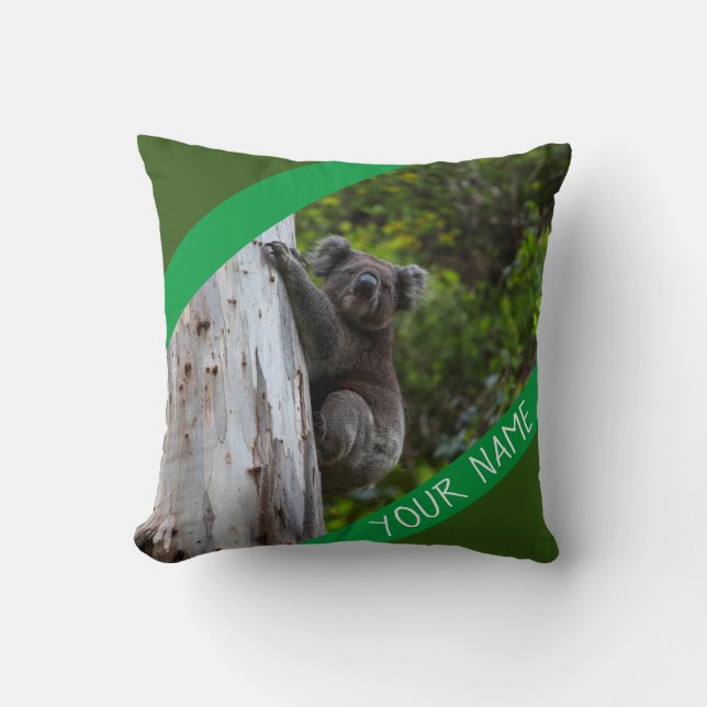 Coussin Koala Escalade A Tree Australie (Recto)