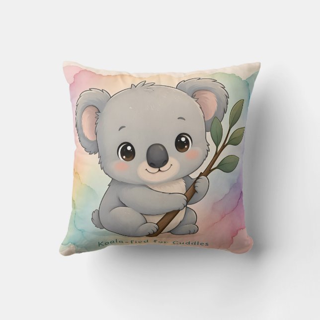 Coussin ~ KOALA ~ Feuilles de Liquidambar ~ (Verso)
