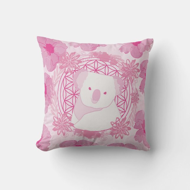 Coussin Koala Flower of life (Recto)