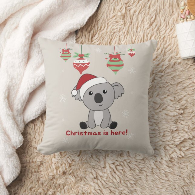 Coussin Koala Noël Neige Animaux d'hiver Koalas Jeter P (Couverture)