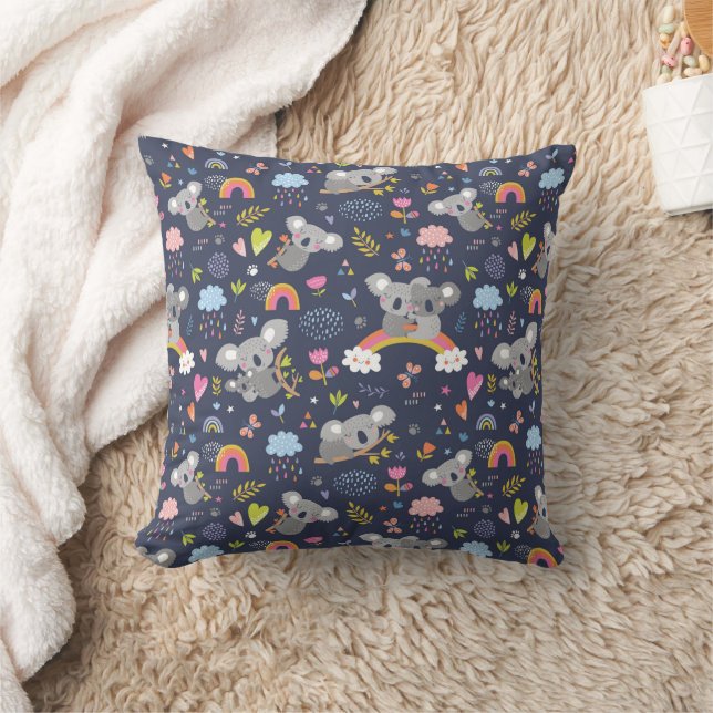 Coussin Koala Rainbow Love Motif (Couverture)