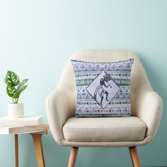 Coussin Kokopelli - Amérindien Motif sans couture 2 (Chaise)