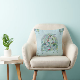 Coussin Kokopelli - Amérindien Motif sans couture 9