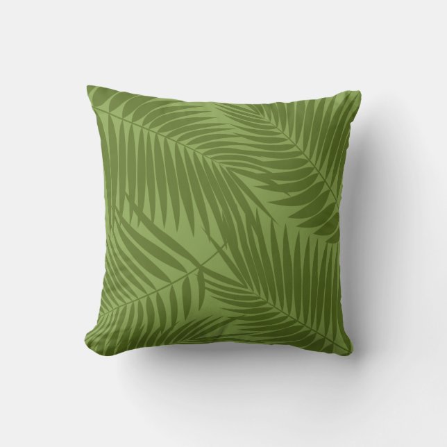 Coussin Kona Palms Hawaiian Leaf réversible (Recto)