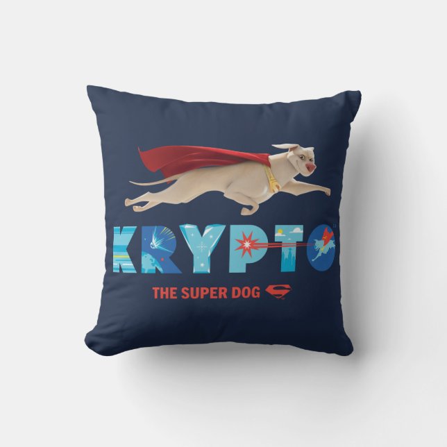 Coussin Krypto Le Super Chien (Recto)