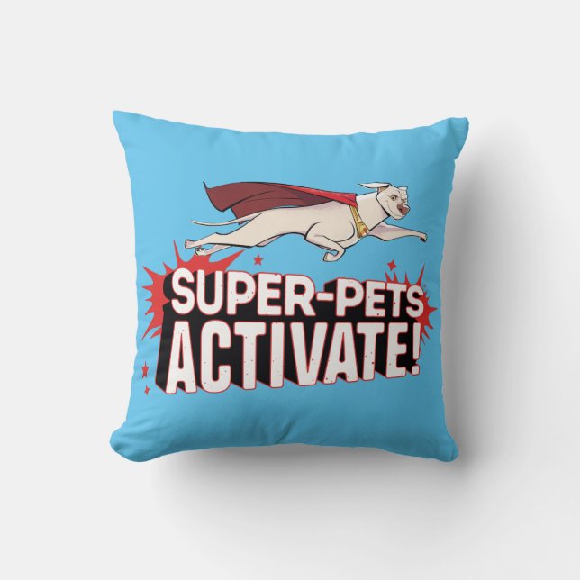 Coussin Krypto : Super-Animaux Activez ! (Recto)