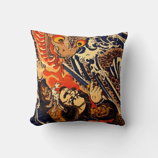 Coussin Kuniyoshi Hanagami Danjo aucun jo Arakage (Recto)