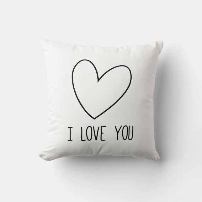 Coussin Kussen Hart I Love You (Recto)
