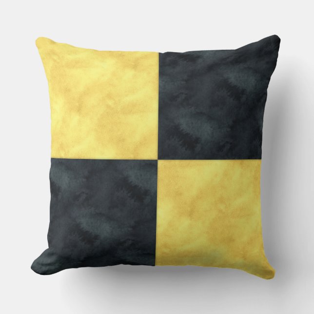 Coussin L Lima Aquarelle Signal nautique Pavillon maritime (Recto)