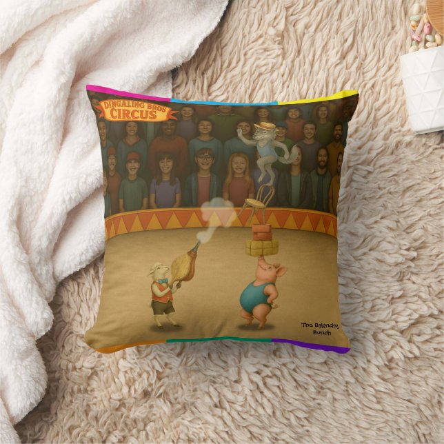 Coussin La bande équilibriste (Couverture)