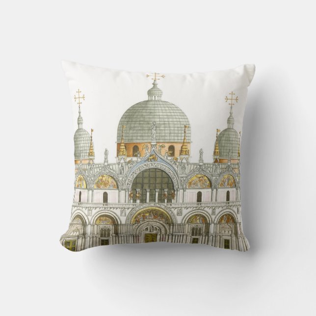 Coussin La basilique de St Mark. Venise Italie (Recto)