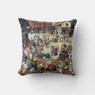 Coussin La bataille entre Carnaval et Carême, Bruegel