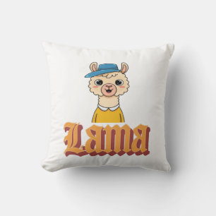 Coussin La beauté de Llama en détails