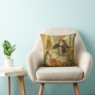 Coussin La Belle au Bois Dormant Vintage, Contes de Fées V